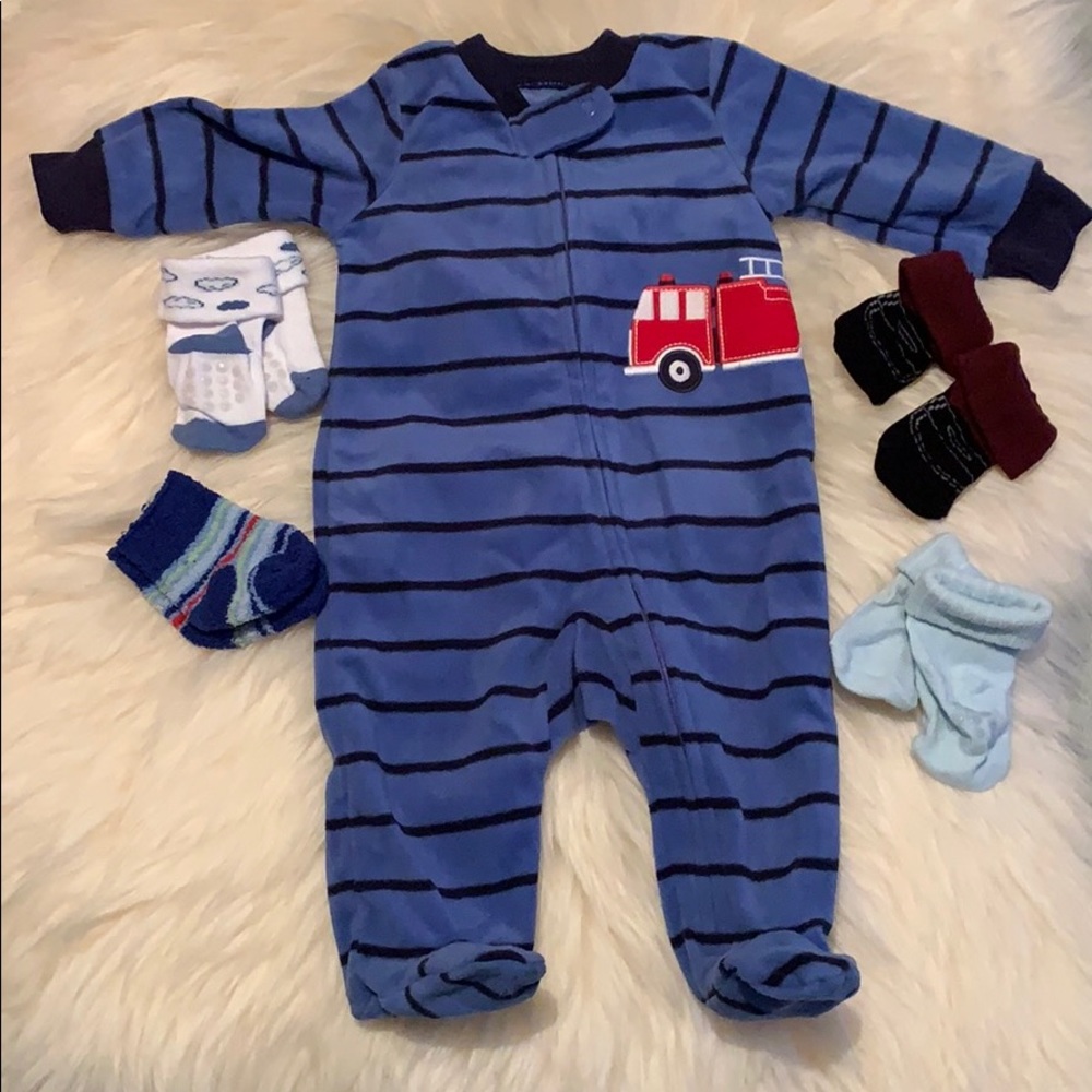 Carter’s sleeper and socks